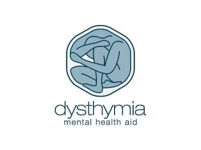 Dysthymia Logo brand depression design healthcare identity logo logomark mark medical support vector