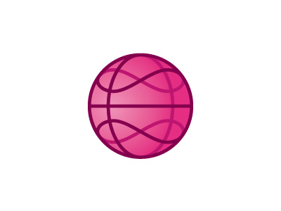 Infinity Dribbble dribbble giveaway hidden infinity logo pink playoff sphere sticker mule stickers