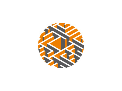 Theseus Logo 3d brand design identity logo logomark mark maze vector
