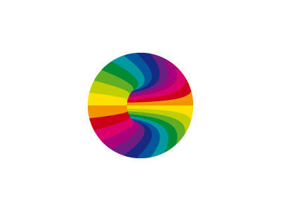 Iridal Logo 3d brand design identity logo logomark mark spectrum tunnel vector