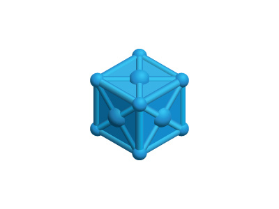 Isotechcube Logo 3d blue geometric isometric logo logomark tech vector