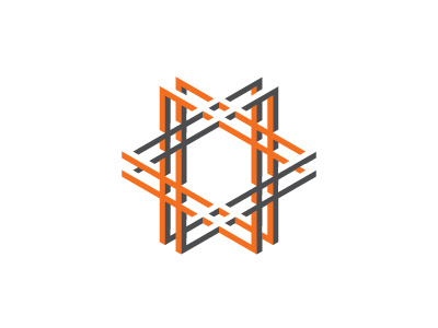 Octothorpe Logo 3d geometric hashtag logo logomark mark negative space octothorp octothorpe symmetrical vector