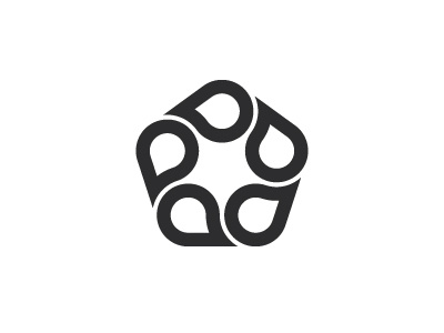 Zonulex Logo geometric logo logomark map mark mathematical pentagon pointer spiral vector wave