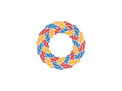 Intergrade Logo braid circle geometric knot logo logomark mark mathematical rope star symmetrical topology vector wreath