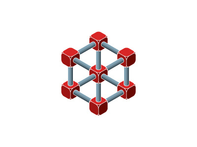 Prismane Logo 3d atom dice geometric hexagon illusion impossible logo logomark mark mathematical molecule network science symmetrical vector