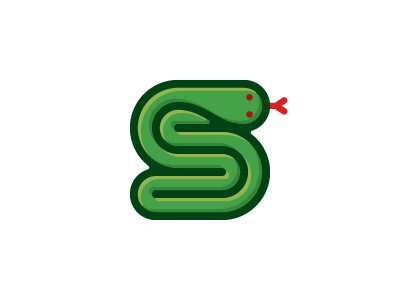 Serpent Logo geometric letter letter s logo logomark mark reptile snake vector