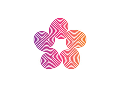 Pentaploid Logo geometric intricate line logo logomark mark pentagon spiral star starfish symmetrical vector wave