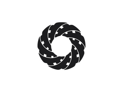 Aiteall Logo abstract black circle flower geometric knot logo logomark mark ribbon spiral star symmetrical vector wreath