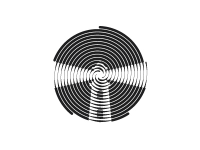 Lighthouse Logo circle light house lighthouse logo logomark mark spiral vector