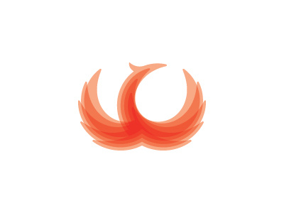 Phoenix Logo ashes bird born again fire immortal life logo logomark longevity mark orange phoenix pyre rebirth red regeneration renewal transparency vector