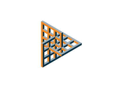 Structura Logo 3d building design geometric interconnected logo logomark mark optical illusion play solar panel symmetrical triangle vector window
