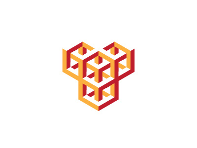 Mercurous Logo 3d abstract cube geometric hexagon isometric logo logomark mark negative space optical illusion symmetrical vector