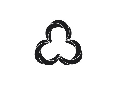 Trifolium Logo abstract clover clubs geometric logo logomark mark stylized suits symmetrical trefoil trifoliolate trifolium vector