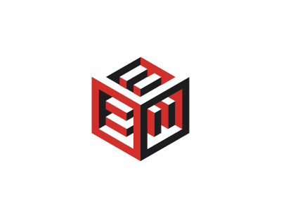 Equality Logo 3d cube equality geometric logo logomark mark mathematical negative space symmetrical vector