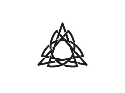 Celta Logo black celtic celtic knot flower geometric intricate knot logo logomark mark monoline star symmetrical triangle vector