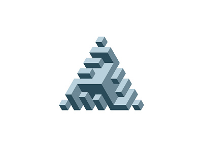 Triankelion Logo 3d design geometric isometric logo logomark mark symmetrical triangle triskele triskelion vector