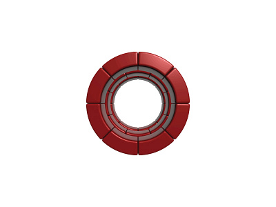 Database Logo 3d brick buoy cylinder database design firewall geometric lifebuoy logo logomark mark red security shiny symmetrical vector