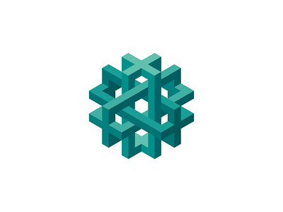 Systema Logo 3d design geometric hexagon logo logomark mark symmetrical vector