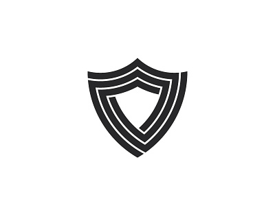 Spirashield Logo black geometric line logo logomark mark security shield triangle vector