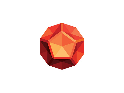 Dodecah Logo 3d abstract design dodecahedron geometric logo logomark mark mathematical science shiny symmetrical technology vector