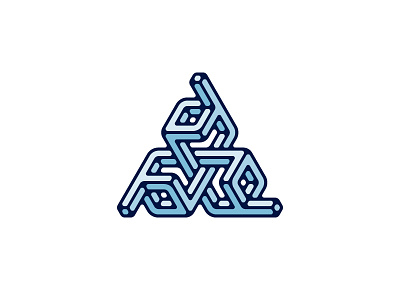 Trigonal Logo 3d design geometric impossible object logo logomark mark optical illusion symmetrical triangle vector