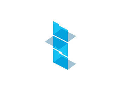 Tabbed Logo design file folder geometric logo logomark mark stationery vector