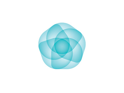Stellaflora Logo design drop flower geometric logo logomark mark star vector