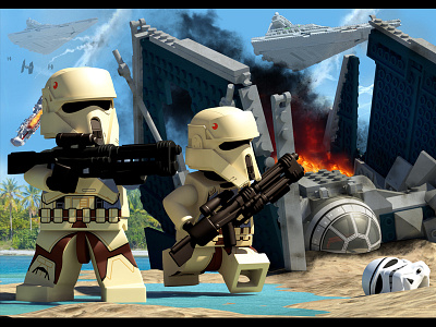 Shoretroopers on the Move lego one rogue star wars