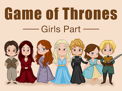 Game Of Thrones 800 game girl illustration interface of thrones