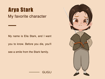Arya Stark arya game girl of stark thrones