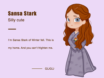 Sansa Stark game interface of sansa stark thrones