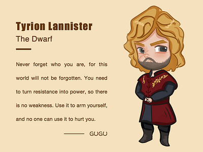 Tyrion Lannister game interface lannister of thrones tyrion