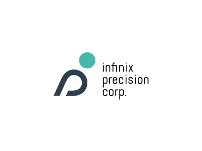 infinix precision corp logo logotype typography