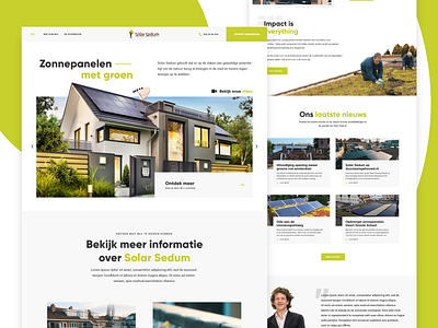 Solar Sedum - Landing page proposal