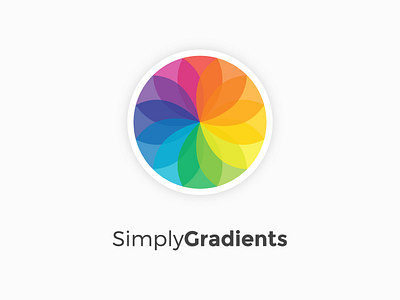 SimplyGradients - Logo brand branding design gradient icon identity illustrator logo simple sketch vector webflow