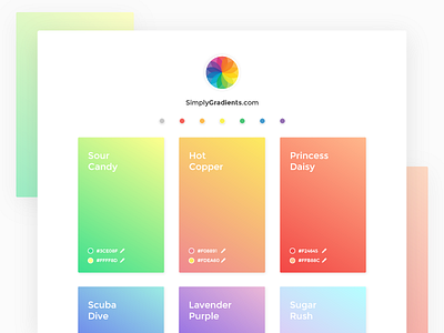 SimplyGradients - Website Mockup