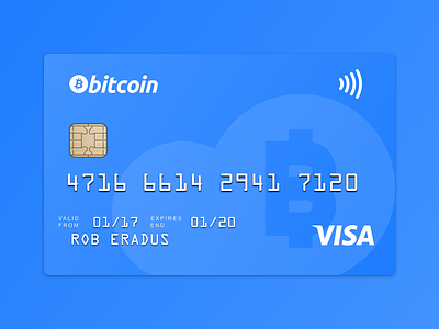 Debit Card - Bitcoin bitcoin card crypto debit download gradient payment shop sketch vector visa
