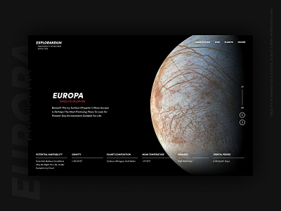 Satellite habitability / 01 art direction design space ui ux web design