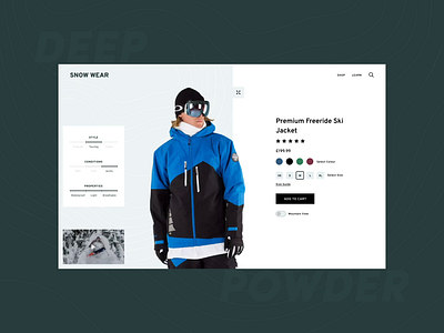 Snow Wear / 01 animation art direction branding design flat identity illustration interaction logo minimal ski skiing typography ui ux vector visual design web web design website