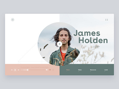 James Holden Player design holden james minimal minimalist music player web webdesign