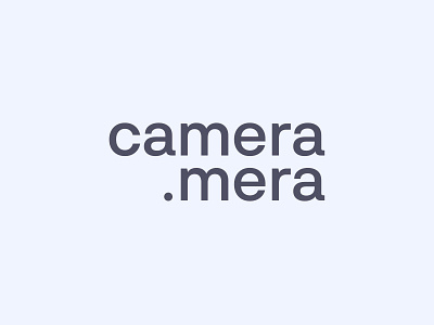 Camera Mera brand branding grey icon logo logotype mark monogram typo typographie typographies typography