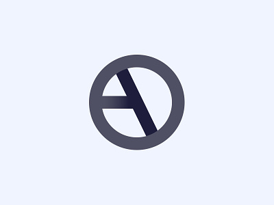 A + D a brand branding d grey letter letters logo logotype mark shadow symbol