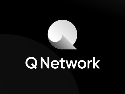 Q logo brand branding design gradient icon letter logo logotype mark minimal shadow