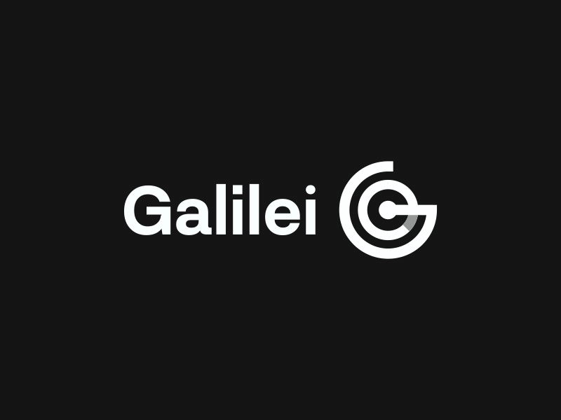 Galilei animated logo animated animation brand branding design flat g g letter icon identity letter letters logo logotype mark minimal shadow smooth vector web