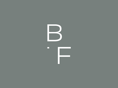 Bauer Fischer - Architect logo b brand branding design f flat grey icon letter letters logo logotype mark minimal vector