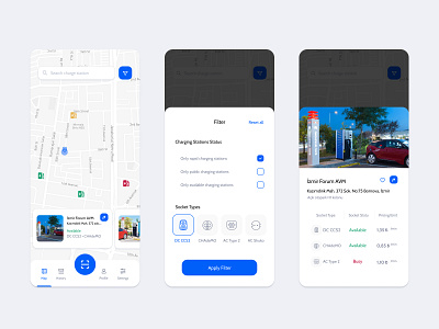 EV Charger Mobile App design ev charger evc flat minimal mobile mobileapp ui ux
