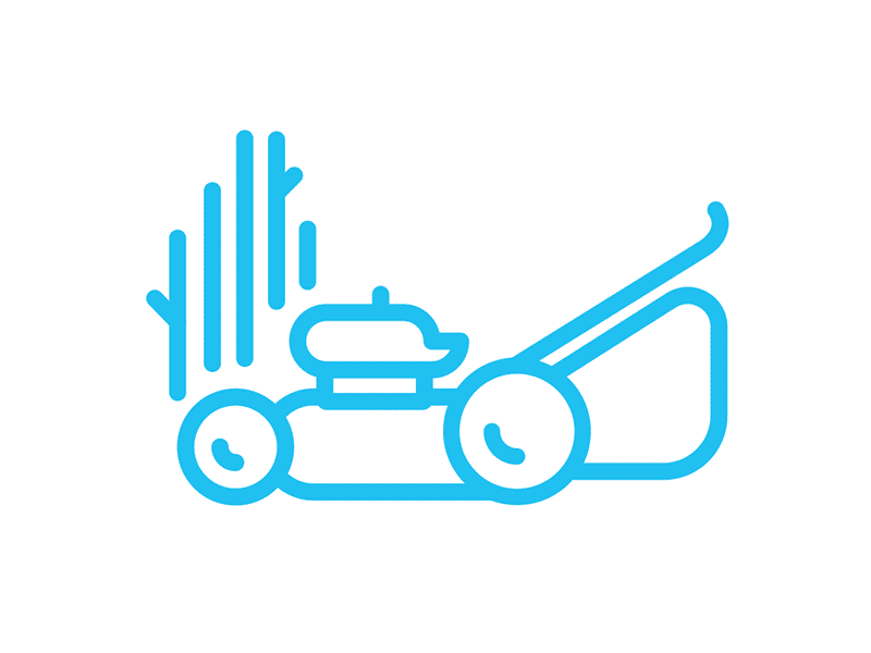 Lawnmower loop after effects animation gif illustration loop nature vector work