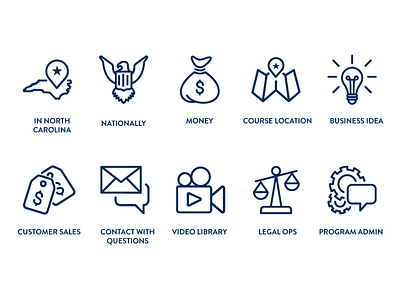 Website Icon Family (2/2) business idea customer sales icon family iconography icons legal ops minimal icons money ui design web icons website icons