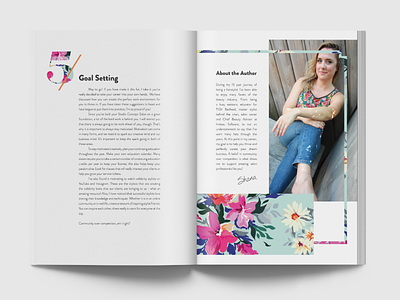 Hairstylist's Guide Book book ebook editorial floral layout print