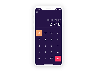 Calculator — Day 004 #dailyui 004 calculator challenge dailyui ui